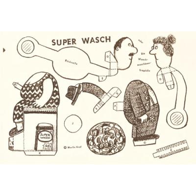Bastelbogen: Superwasch