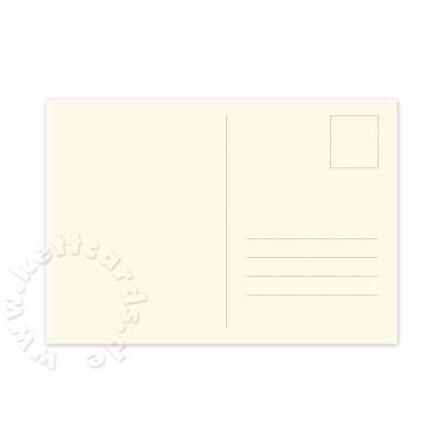 altweiße Postkarte DIN A6 mit Postkartenvordruck (Munken Pure 300 g/qm)