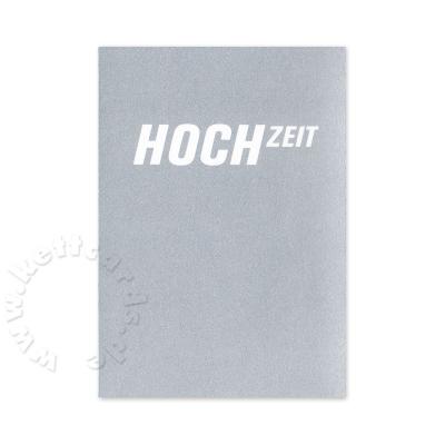 Postkarte zur Silberhochzeit: HOCH ZEIT