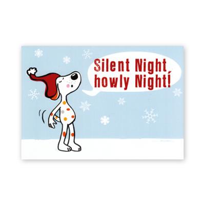 Weihnachts-Postkarte: Silent Night, howly Night!