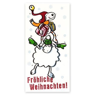 Weihnachts-Postkarte: Fröhliche Weihnachten!