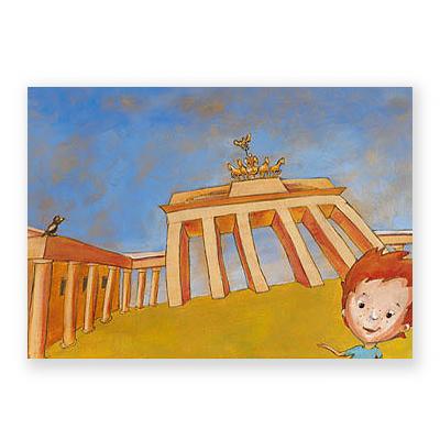 Postkarte: Brandenburger Tor, Berlin
