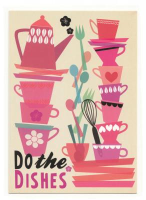 Postkarte für Männer: Do the Dishes