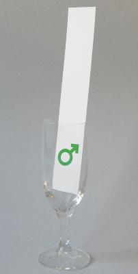Tischdeko für Männer mit dem Marssymbol (grüner Druck)