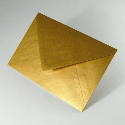 goldener, gefütterter Umschlag, 12 x 18 cm (DIN B6)