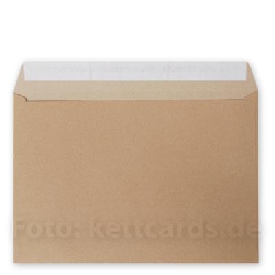 brauner, haftklebender Recycling-Umschlag, DIN C4 (Muskat 100 g/qm)