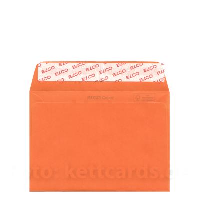 oranger, haftklebender Umschlag, DIN C6