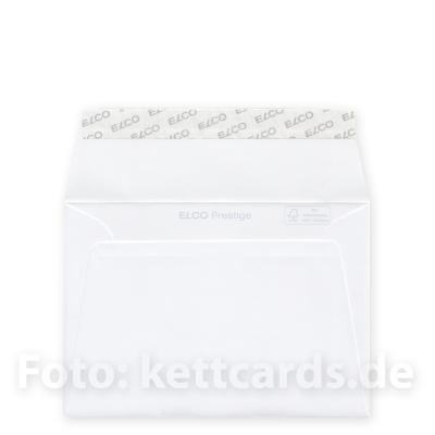 weißer, haftklebender Umschlag, DIN C6 (120 g/qm)