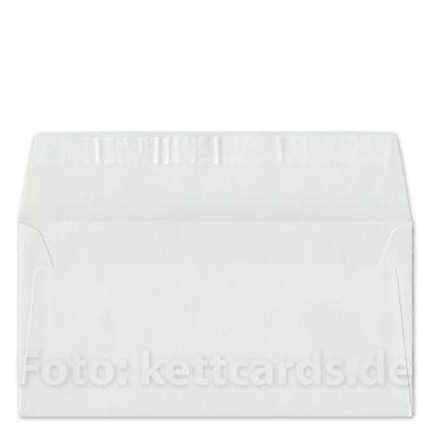 weißer, haftklebender Recycling-Umschlag, DIN lang (Envirotop)