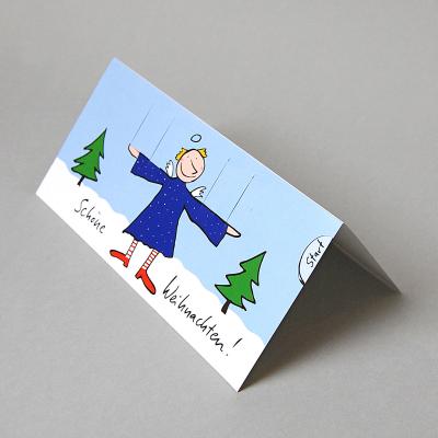 Adventskarte zum Basteln: Schöne Weihnachten!