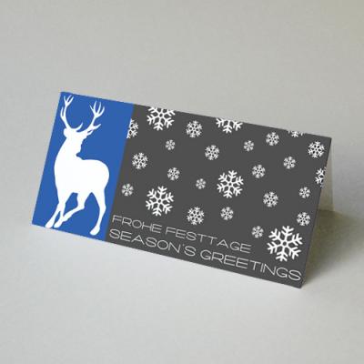 Spenden-Weihnachtskarte: Frohe Festtage - Season´s Greetings
