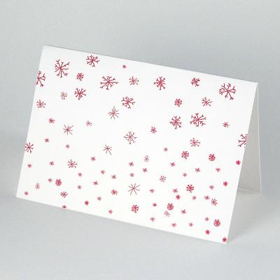 Weihnachtskarte / Winterkarte: Schneeflocken