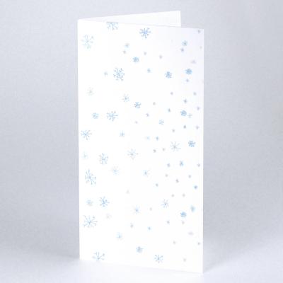 Weihnachtskarte: Schneeflocken