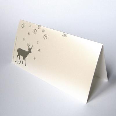 reduzierte Weihnachtskarte: Frohe Weihnachten  (schimmernder Karton)