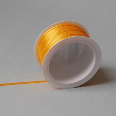 gelboranges Satinband (goldgelb), 3 mm