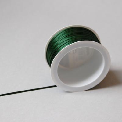 dunkelgrünes Satinband, 3 mm