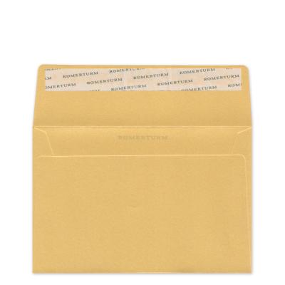 10 edle, goldene Grußkarten mit Kuverts: Wiesenkräuter