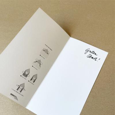 10 Neujahrskarten mit Umschlägen: Papierflieger zum Basteln