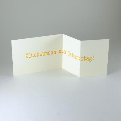 10 Glückwunschkarten mit gelben Kuverts: Glückstag!