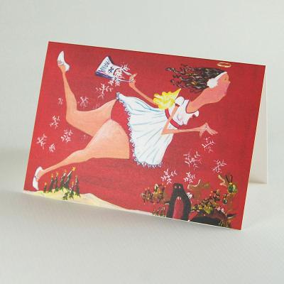 10 Weihnachtskarten mit Kuverts: Elfe XXL