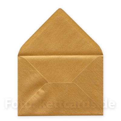 Kronen für alle - Recycling-Grußkarte mit goldenem Umschlag