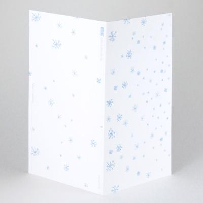 10 Weihnachtskarten mit Kuverts: Schneeflocken