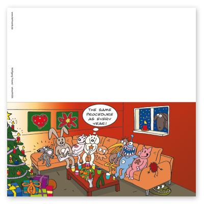 10 Weihnachtskarten mit Kuverts: The same procedure as every year