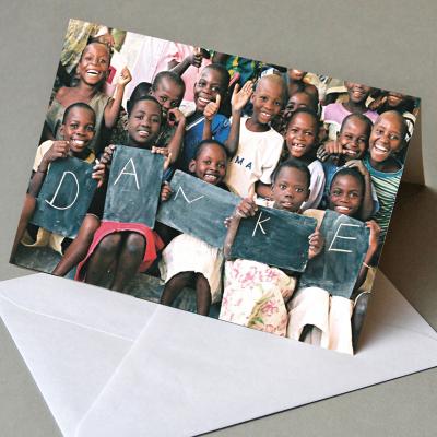 10 Charitykarten für Burundikids e.V.: Danke (mit weißen Umschlägen)