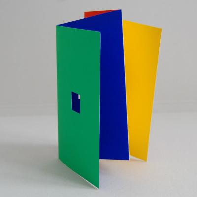 10 Siebdruckkarten mit Kuverts: Farben-Leporello