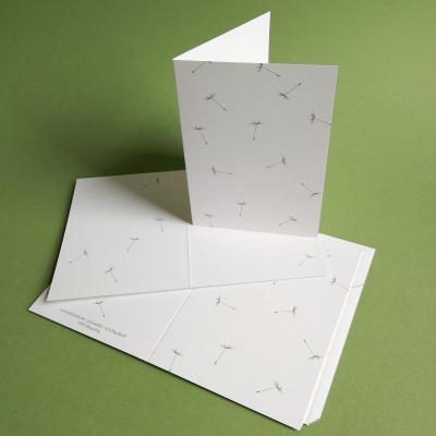 10 Recyclingkarten mit Kuverts: Pusteblumen