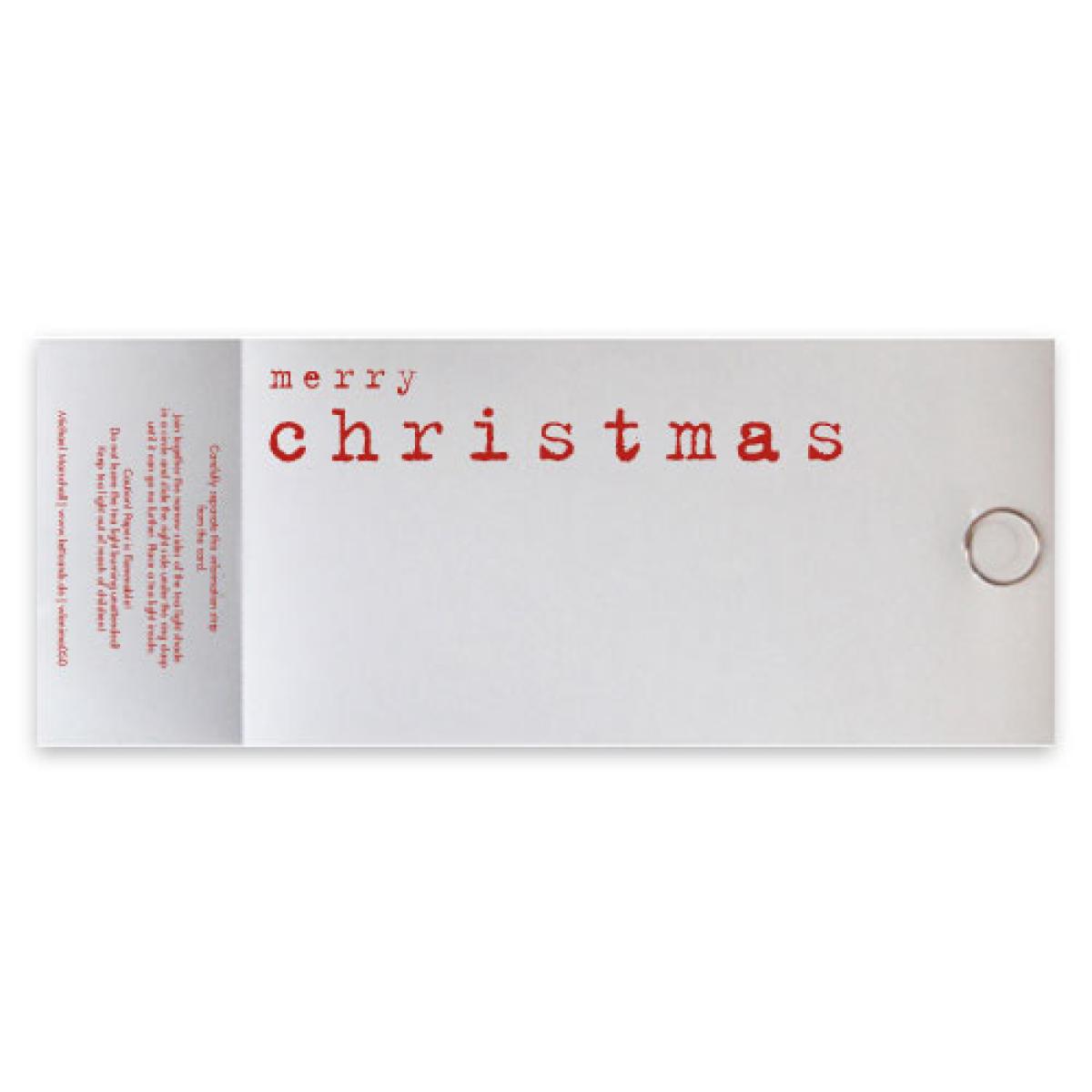 10 Christmas Cards with envelopes: merry christmas