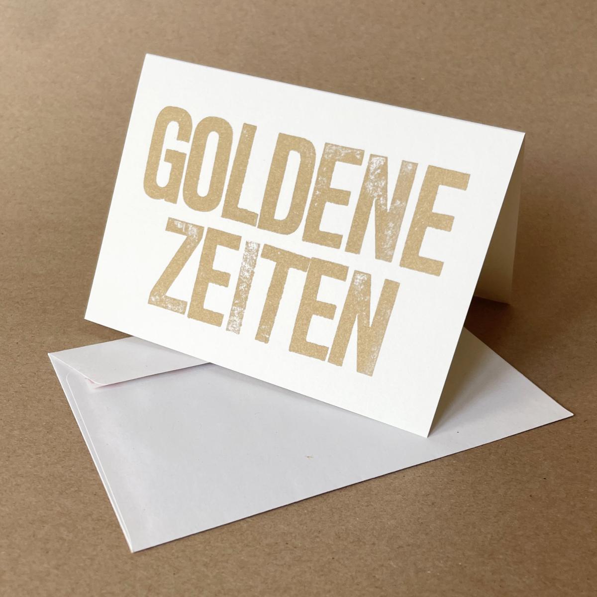 10 Recyclingkarten mit Umschlag: Goldene Zeiten