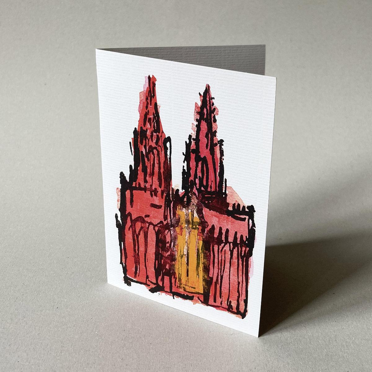 10 Grußkarten mit Umschlägen: Kölner Dom