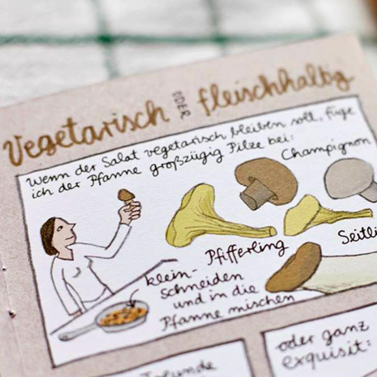 illustriertes Rezeptbüchlein: Da habt ihr den Salat!