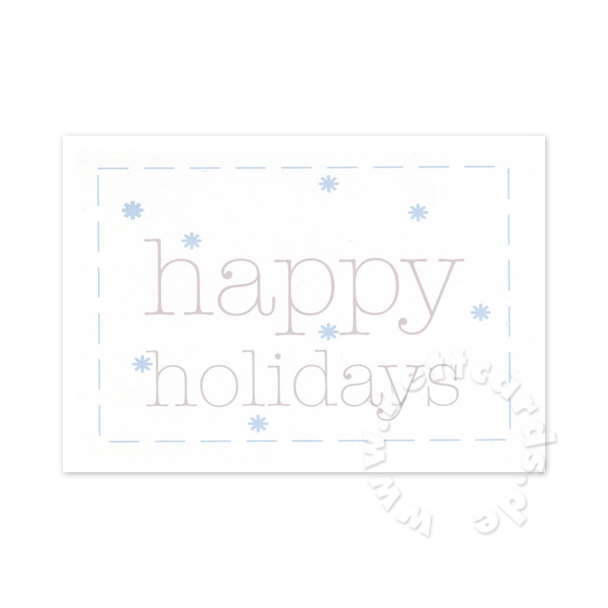 Weihnachts-Postkarte: happy holidays