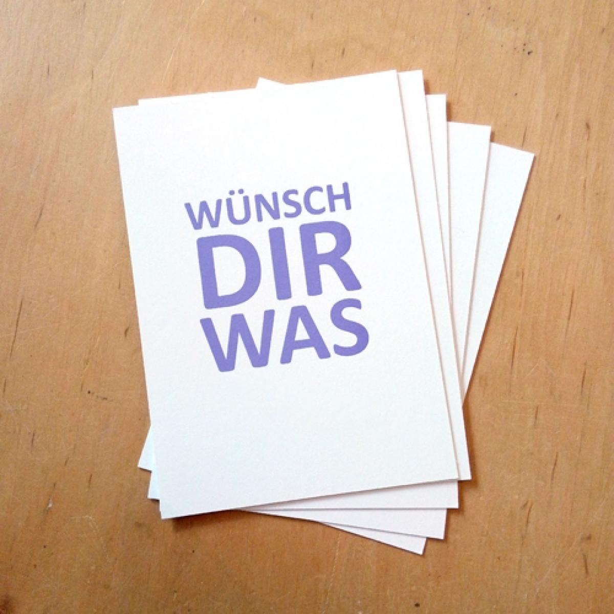 Postkarte: Wünsch Dir was