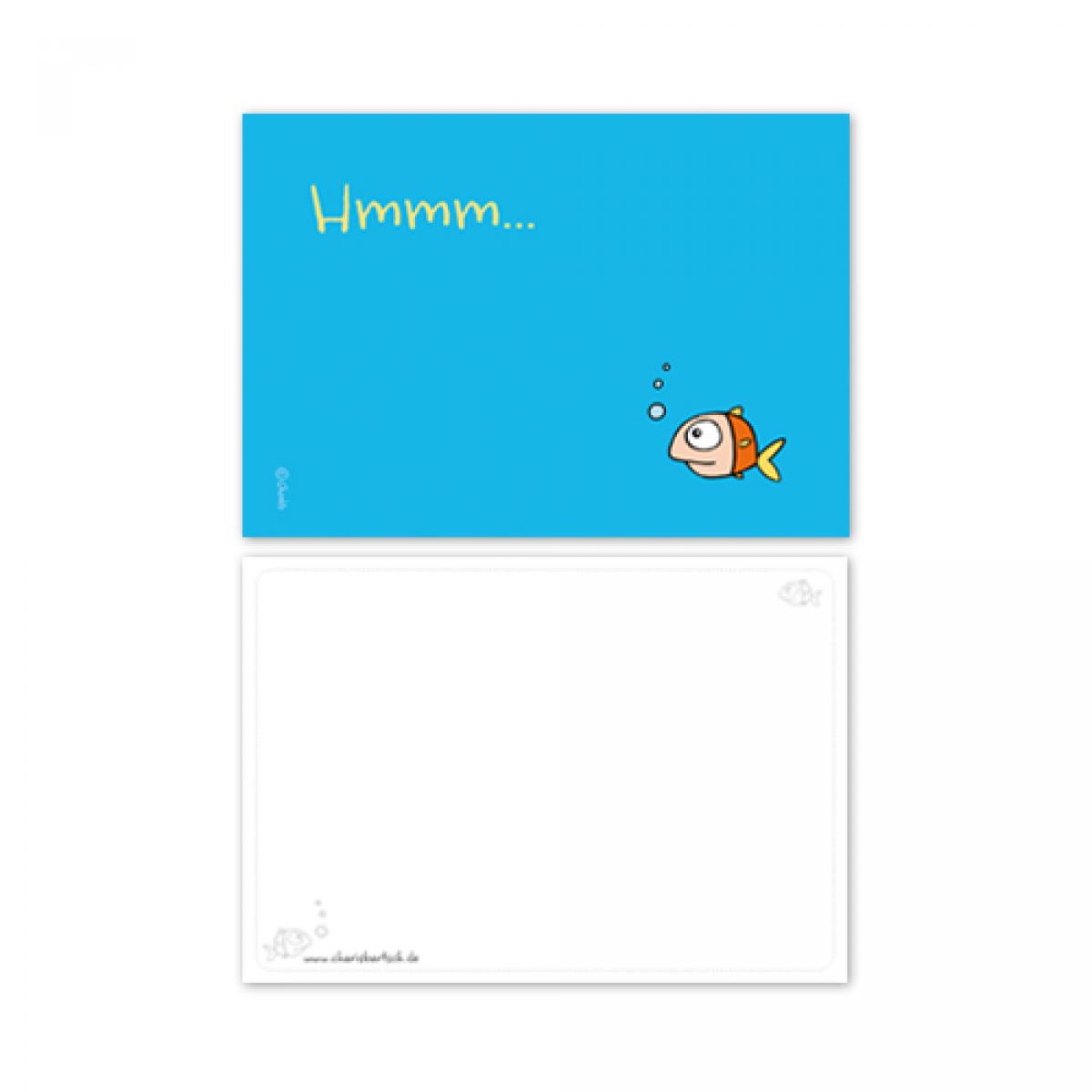 Postkarte: stumm wie ein Fisch
