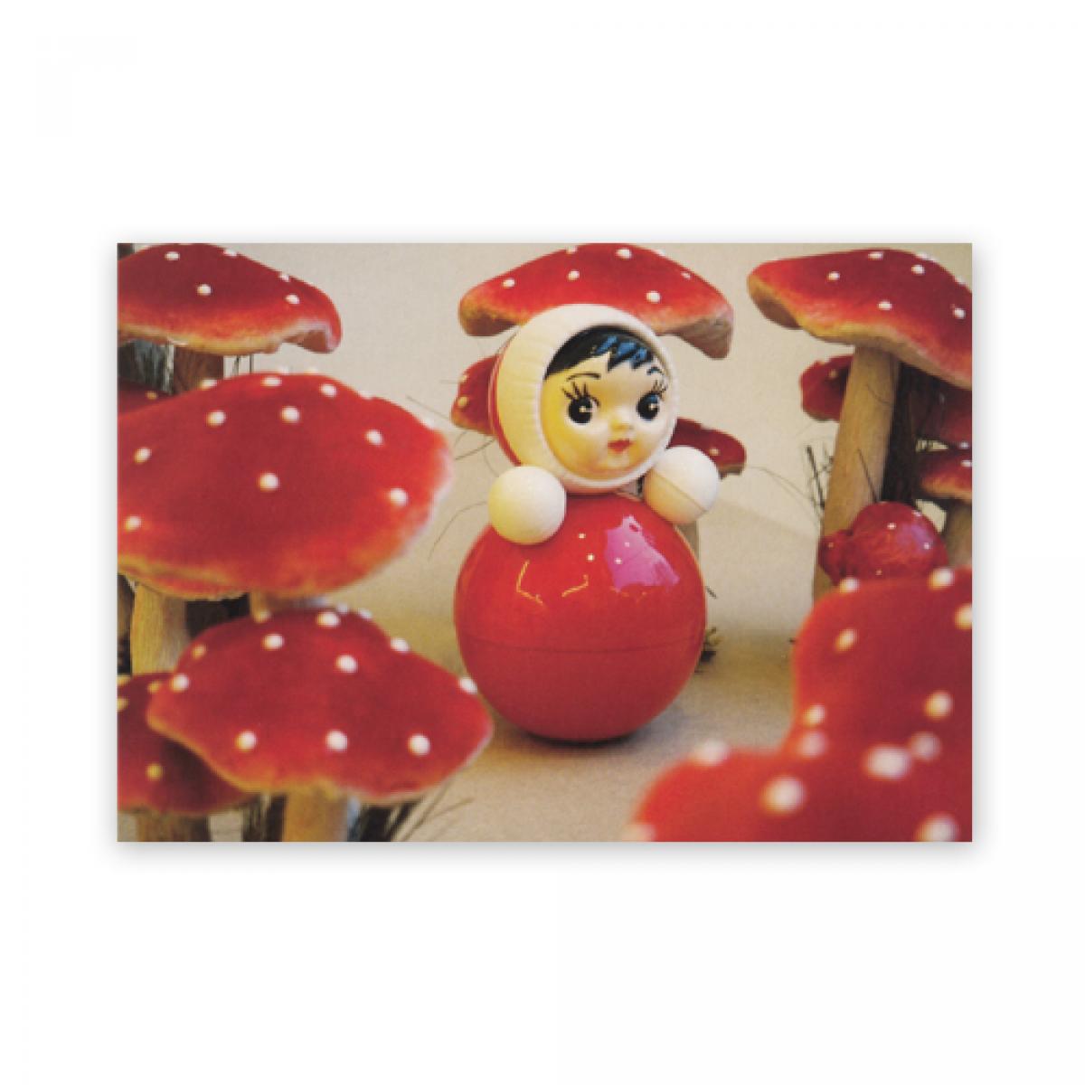Postkarte mit Fliegenpilzen: Mushrooms