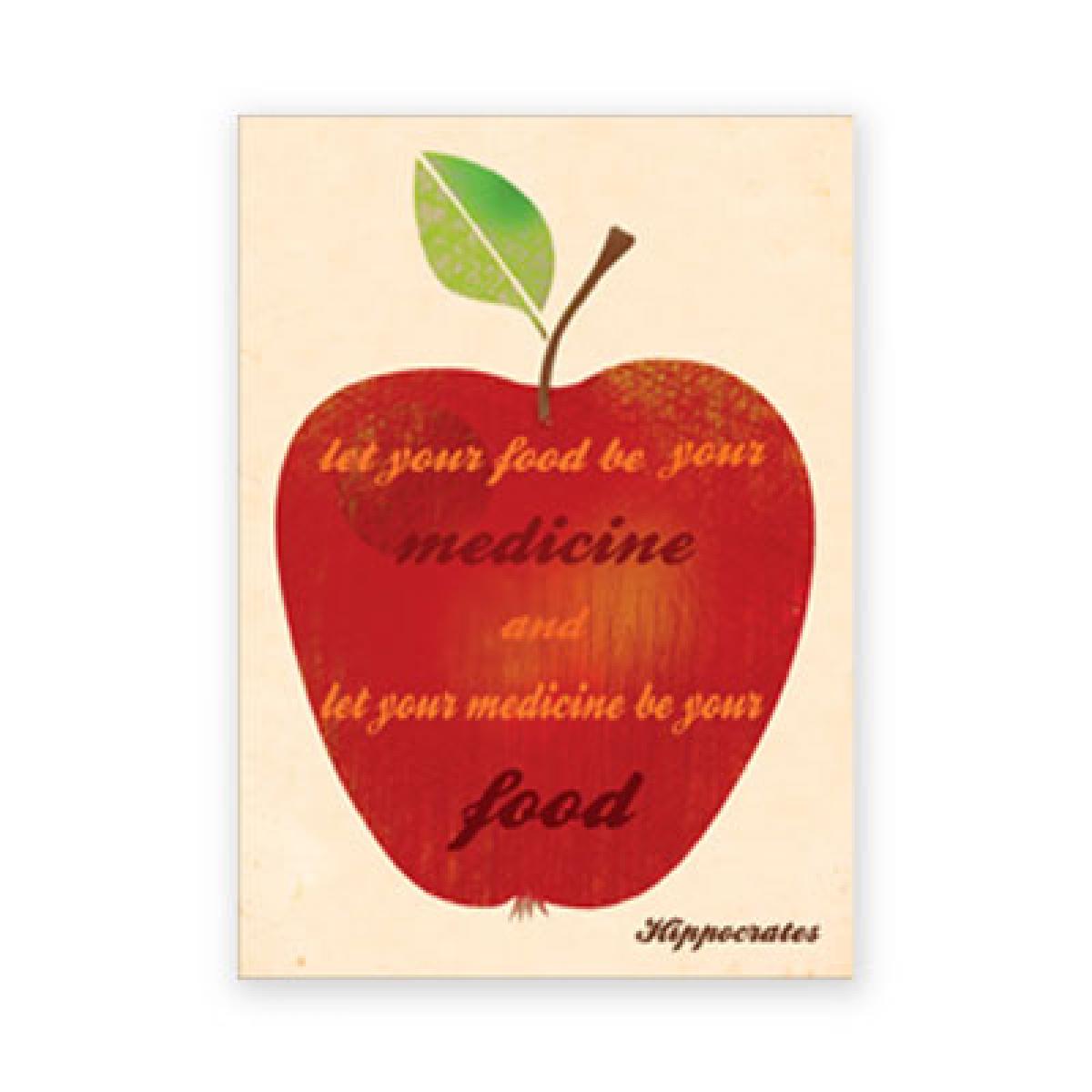 Postkarte: let your food be your medicine