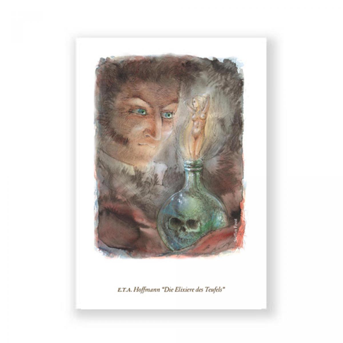 Postkarte: E.T.A Hoffmann „Die Elixiere des Teufels“