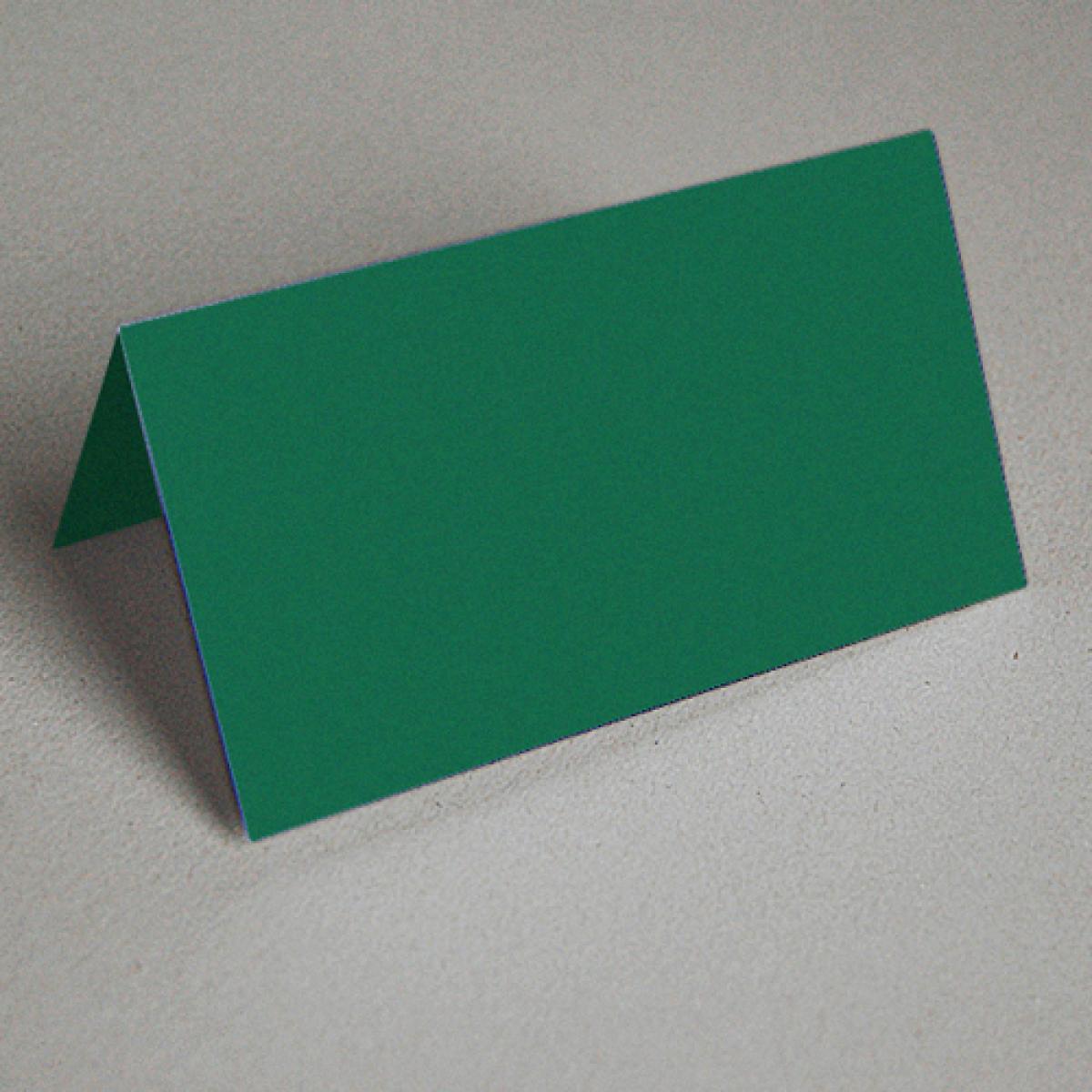 dunkelgrüne Tischkarte  6 x 11 cm (GmundColors58, 200 g/qm)