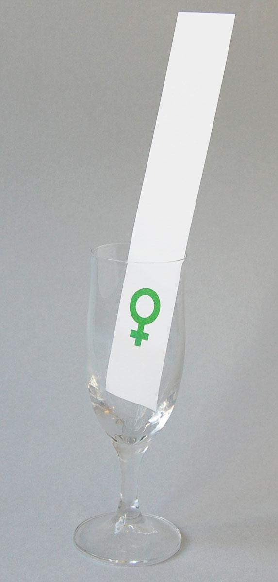 Tischdeko für Frauen mit dem Venussymbol (grüner Druck)