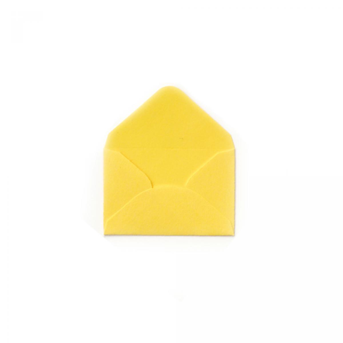 superkleiner gelber Umschlag, 2,5 x 3,8 cm