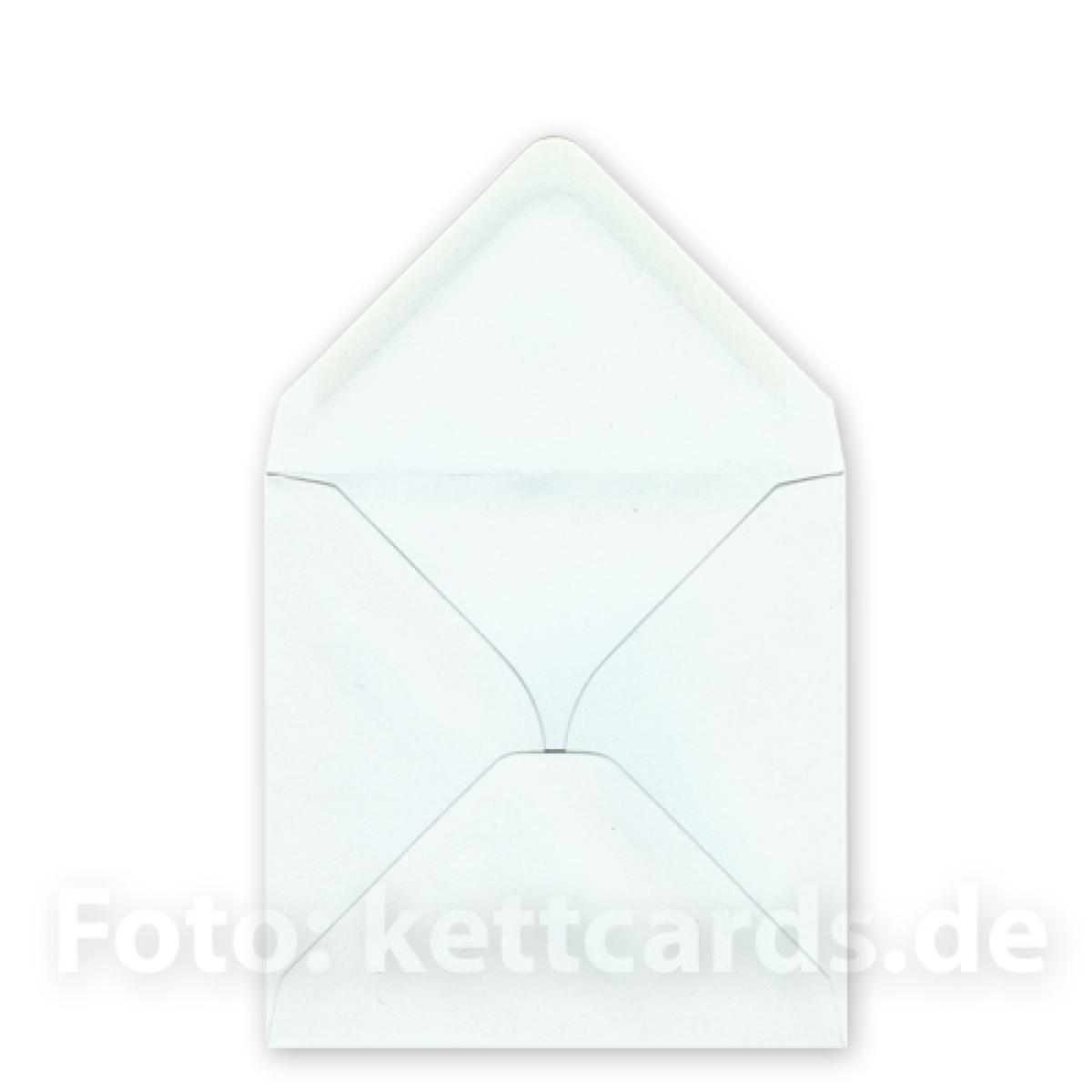 weißer, quadratischer Recycling-Umschlag, 13 x 13 cm