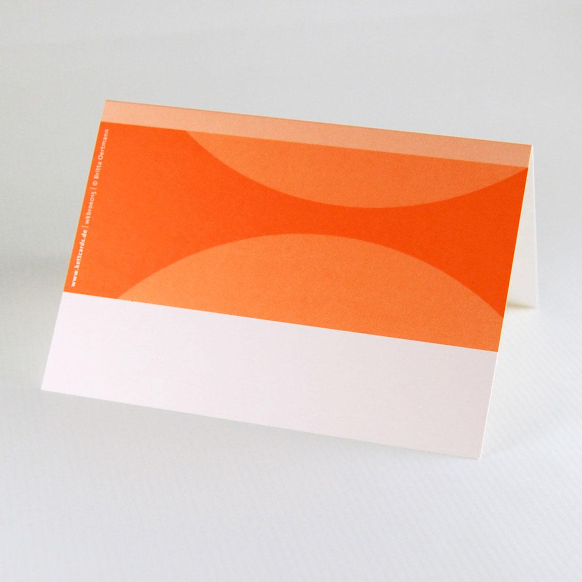 orange Weihnachtskarte / Gutscheinkarte: sternstunden