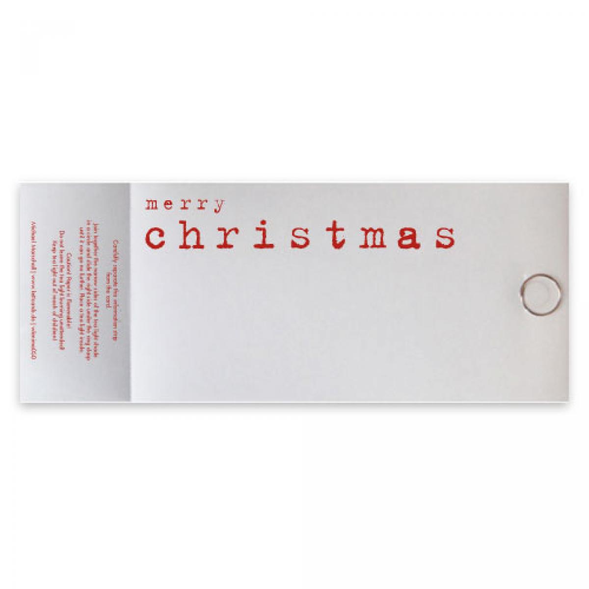 Christmas Cards for a Tealight Candle: merry christmas