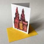 Kölner Dom - Grußkarte mit farbigem Umschlag